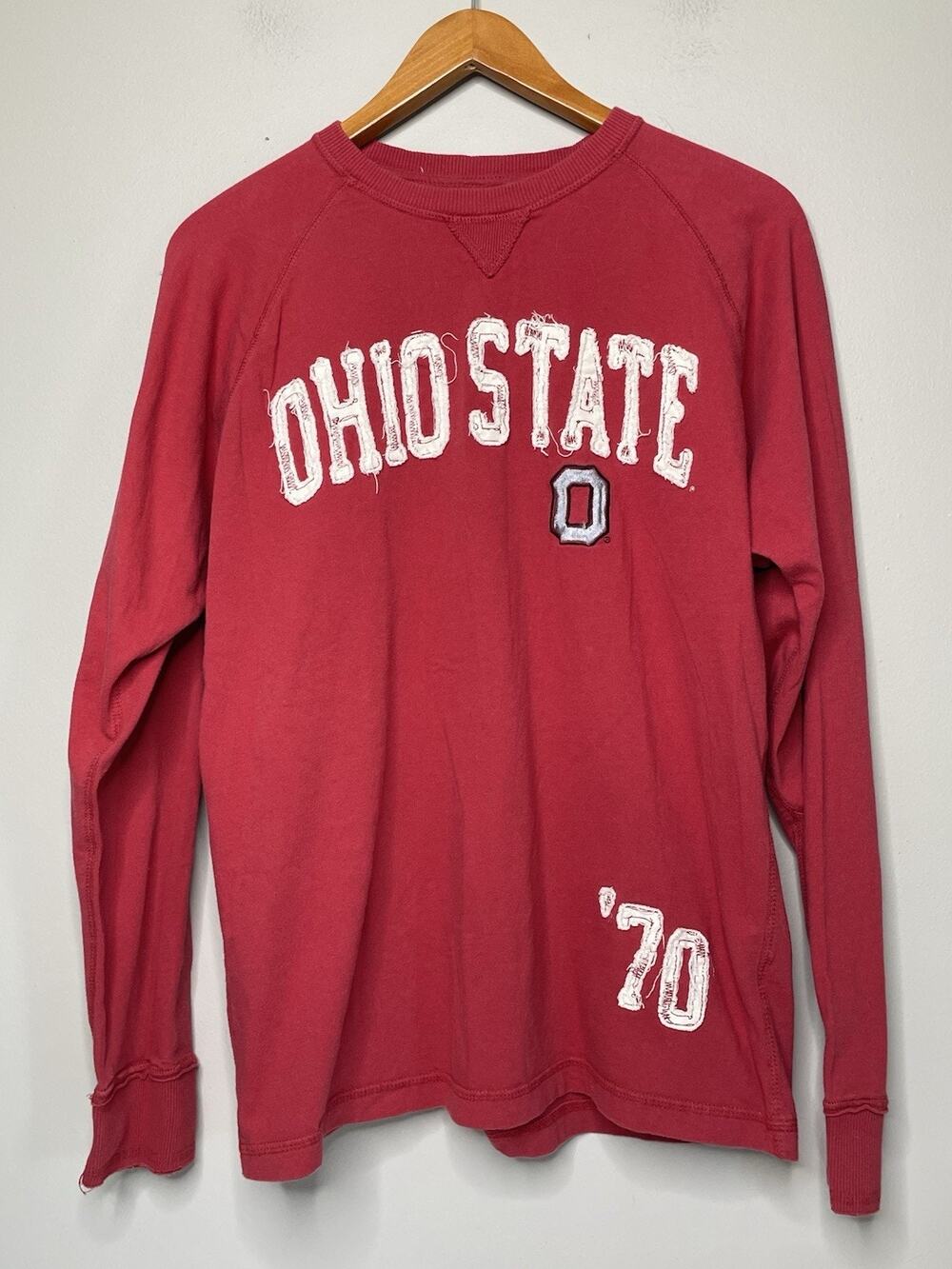 Champion Ohio State Buckeyes 70 Red Cotton Sweatshirt Crewneck